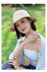 UPF 50+ French Straw Hat - Sun Protection Clothing