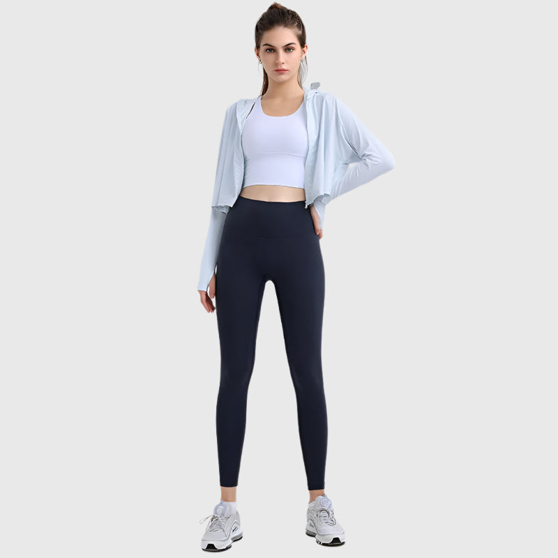 UPF 50+ Hooded Cropped Shirt - Sun Protection Clothing