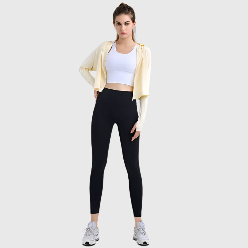 UPF 50+ Hooded Cropped Shirt - Sun Protection Clothing