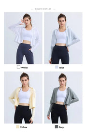 UPF 50+ Hooded Cropped Shirt - Sun Protection Clothing