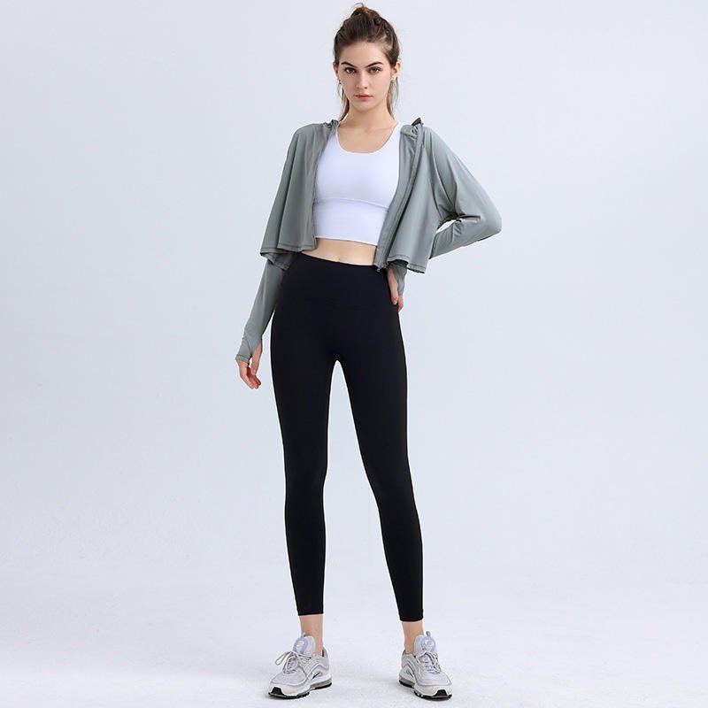 UPF 50+ Hooded Cropped Shirt - Sun Protection Clothing