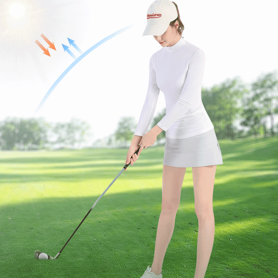 UPF 50+ Long Sleeve Golf Shirt - Sun Protection Clothing