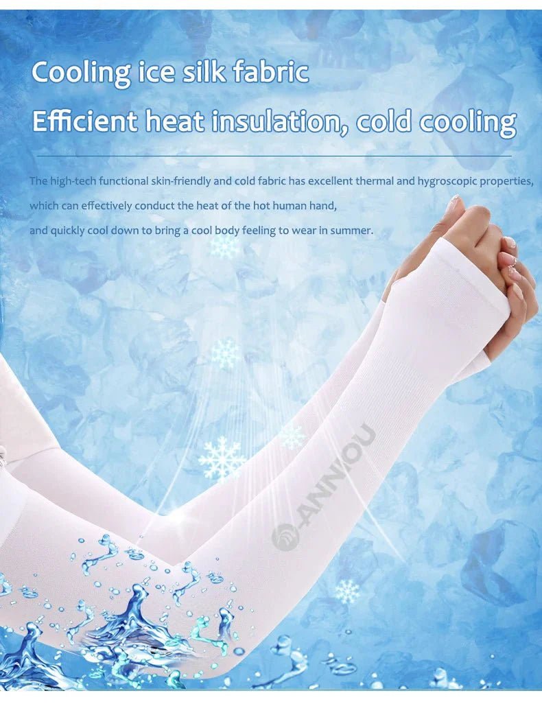 UPF50+ Cooling Arm Sleeves ice silk