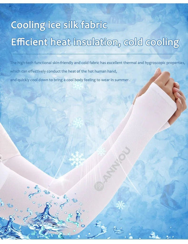 UPF50+ Cooling Arm Sleeves ice silk