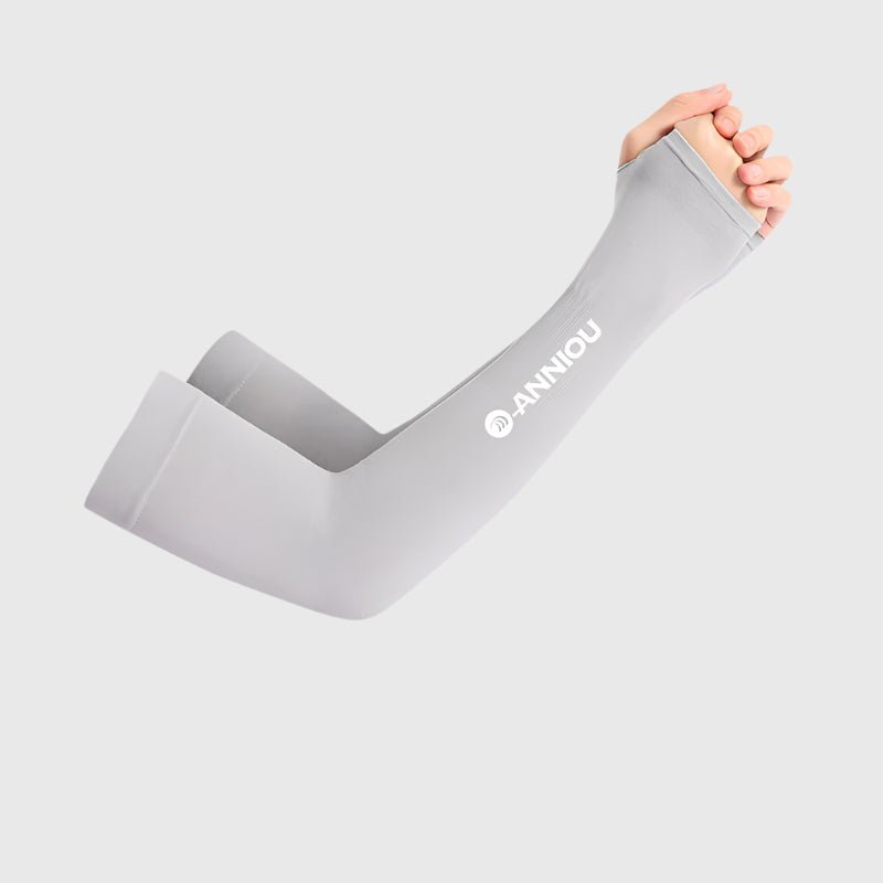 gray UPF50+ Cooling Arm Sleeves