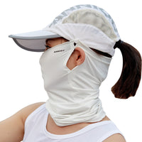 white UPF 50+ Cap and Neck Gaiter