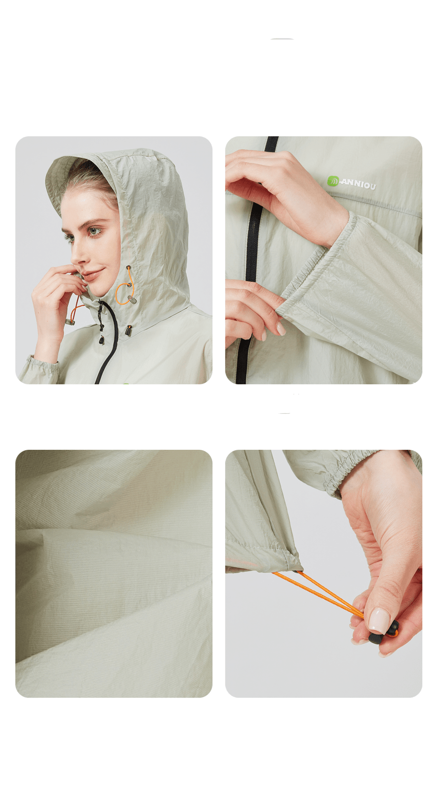 UPF50+ UV Protection Hooded Windbreaker - Sidiou Group