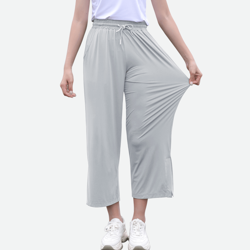 UPF50+ UV Protection Wide Leg Cropped Trousers - Sidiou Group