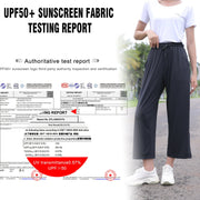 UPF50+ UV Protection Wide Leg Cropped Trousers - Sidiou Group