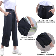 UPF50+ UV Protection Wide Leg Cropped Trousers - Sidiou Group