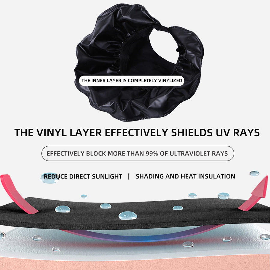 UPF50+ UV Vinyl Sun Protection Top Hat - Sidiou Group