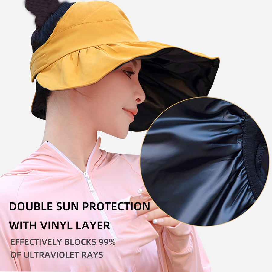 UPF50+ UV Vinyl Sun Protection Top Hat - Sidiou Group