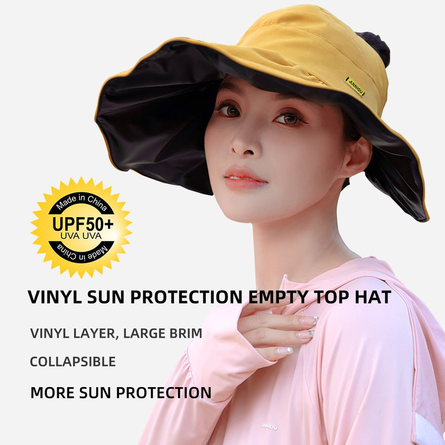 UPF50+ UV Vinyl Sun Protection Top Hat - Sidiou Group