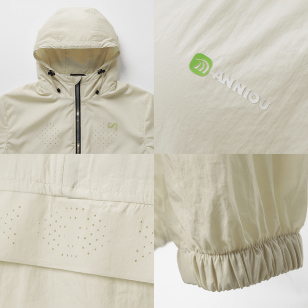 upf50 hooded quick drying jacket of details