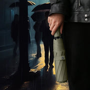 man holding a Sun Protective Automatic Umbrella UPF 50+ high quality