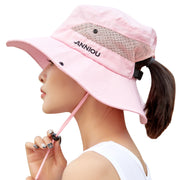UV Protection Wide Brim Sun Bucket Hat - Sidiou Group