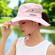 UV Protection Wide Brim Sun Bucket Hat - Sidiou Group