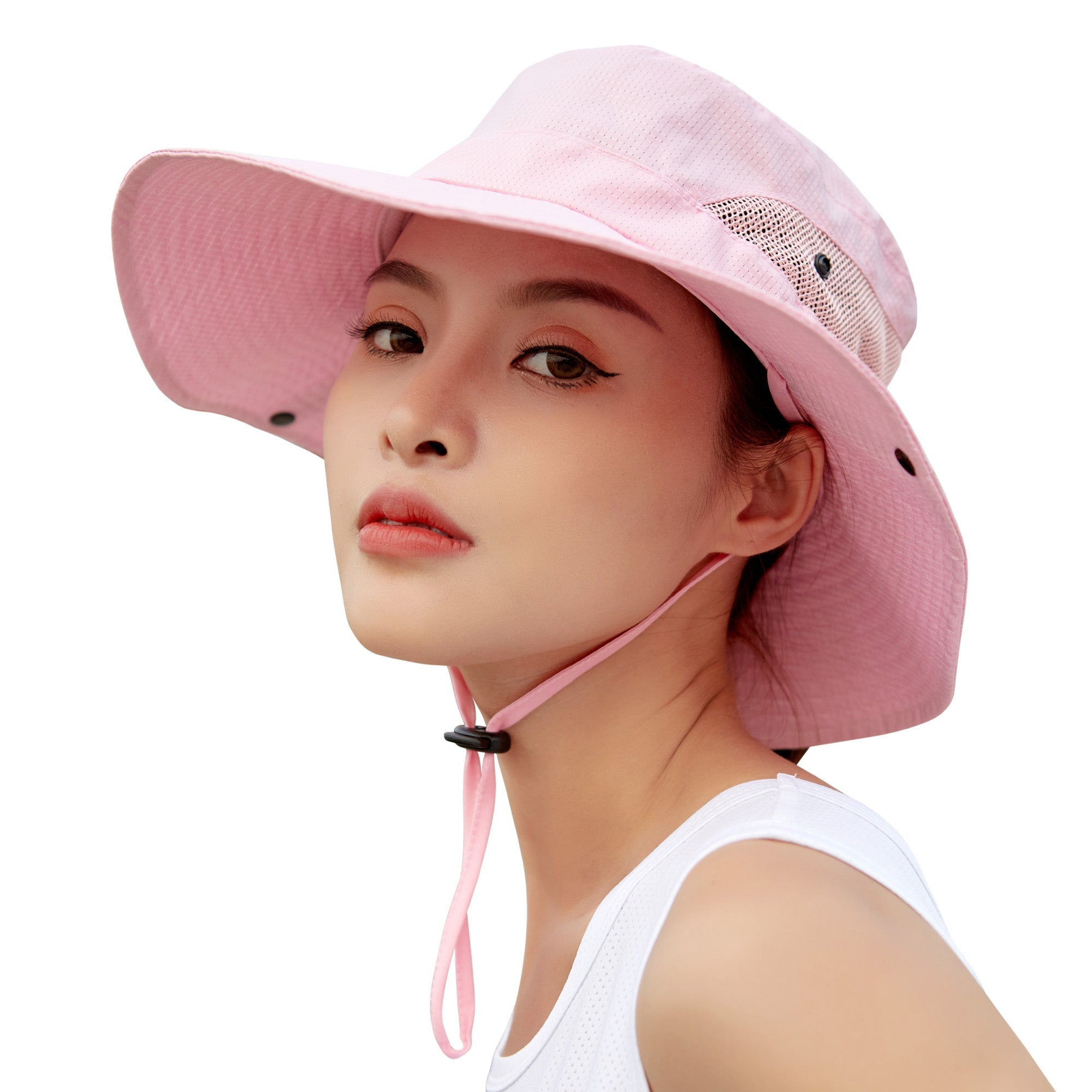 UV Protection Wide Brim Sun Bucket Hat - Sidiou Group