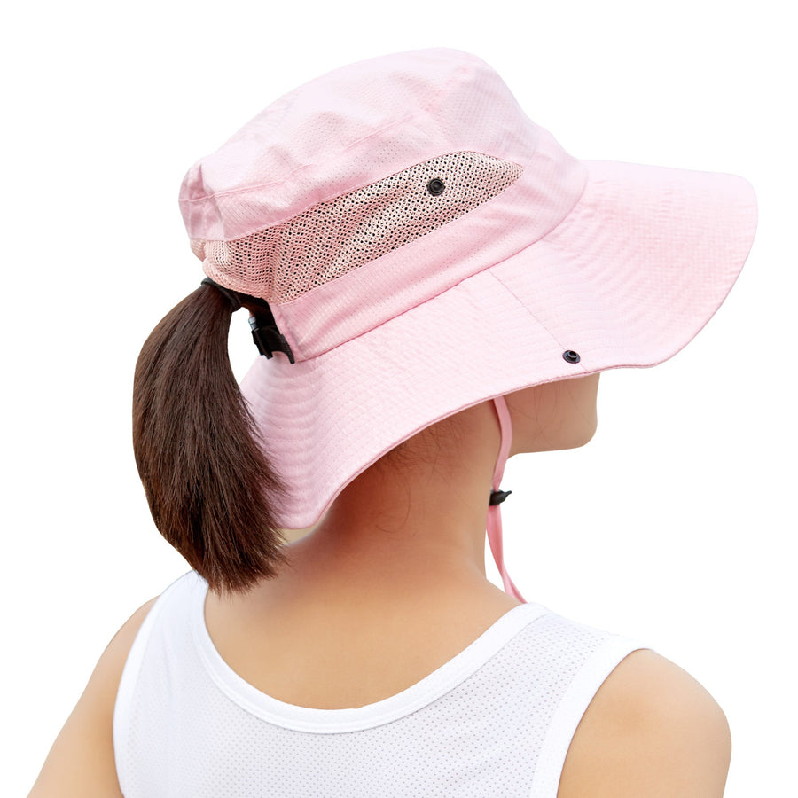 UV Protection Wide Brim Sun Bucket Hat - Sidiou Group