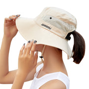 UV Protection Wide Brim Sun Bucket Hat - Sidiou Group