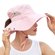 UV Protection Wide Brim Sun Bucket Hat - Sidiou Group