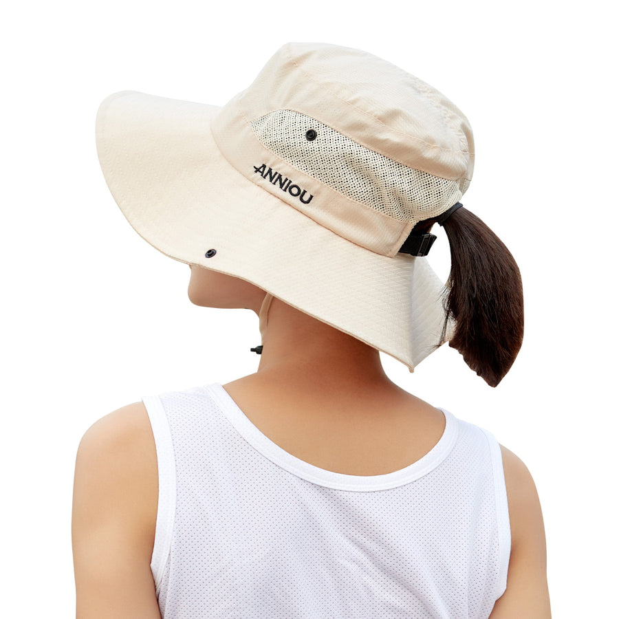 UV Protection Wide Brim Sun Bucket Hat - Sidiou Group