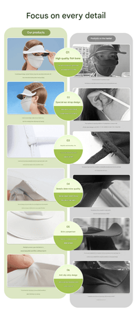 Vinyl Brim Sun Shield Mask - Sidiou Group