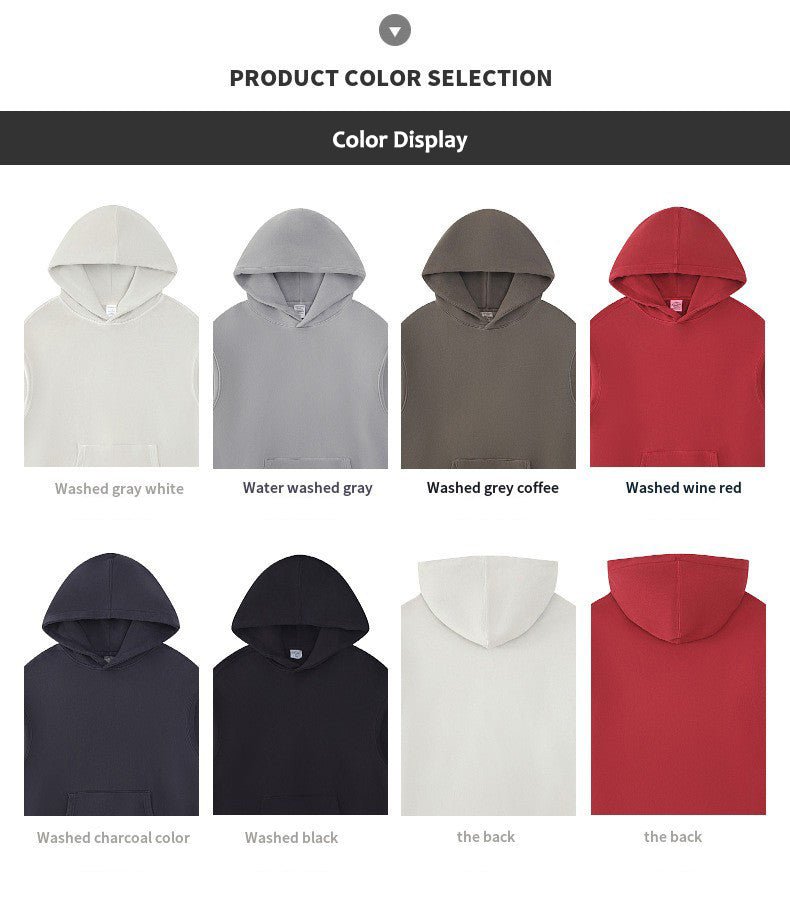Washed Hooded Sweatshirts - Sidiou Group