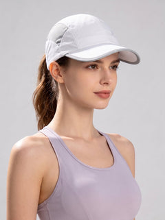 #white UPF50+Quick-Dry Sport Cap