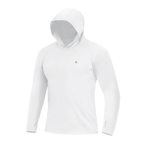 #white UPF50 Sun Protection Hoodie
