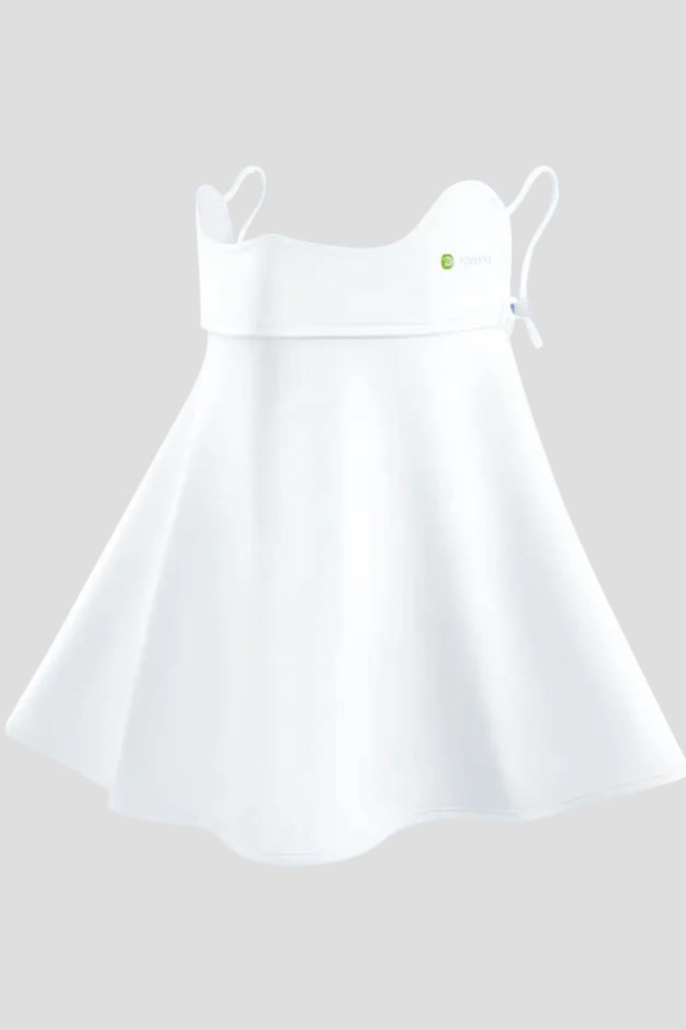 white UV Face Mask with Neck Guard 