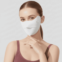 White  Seamless Sun Protection Mask 
