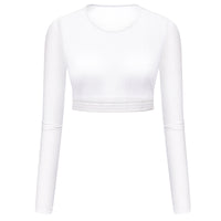 white upf50 golf mesh layering top