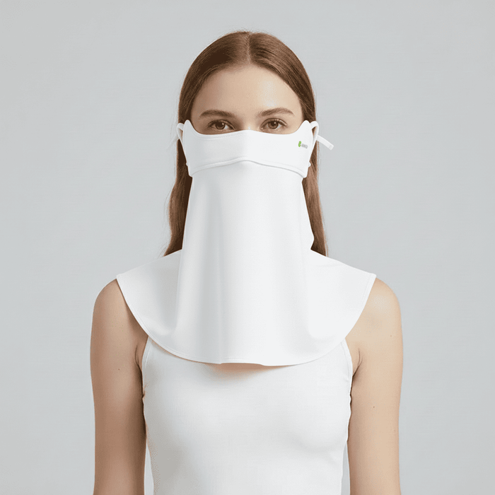 white Face Cover UPF 100