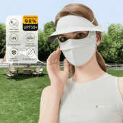 Wide Brim UPF 50+ Face Mask - Sun Protection Clothing