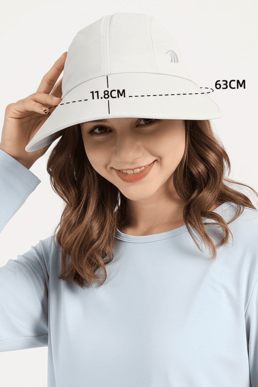 wide brim sun protection cap sizing