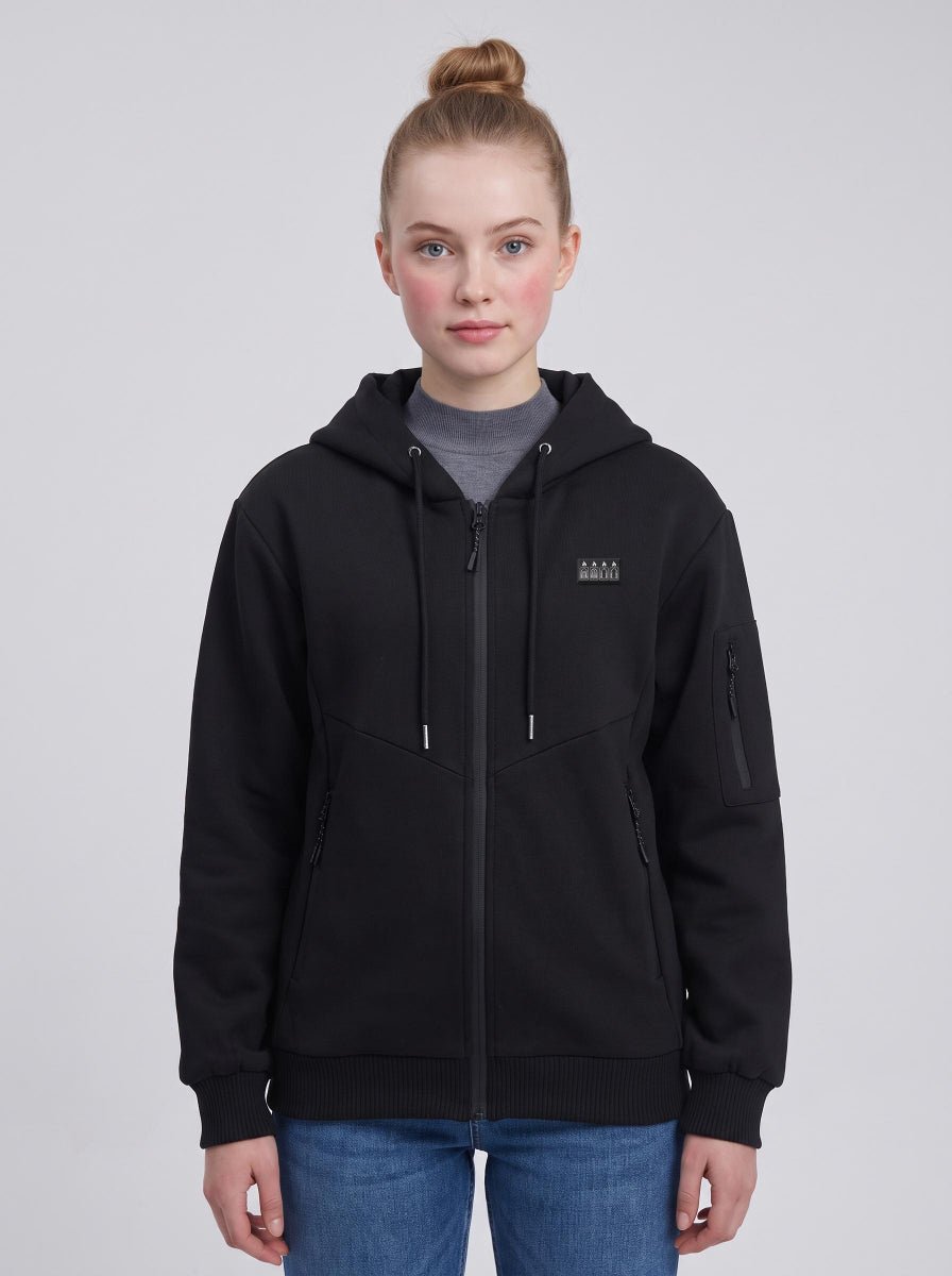 women full zip heated hoodie