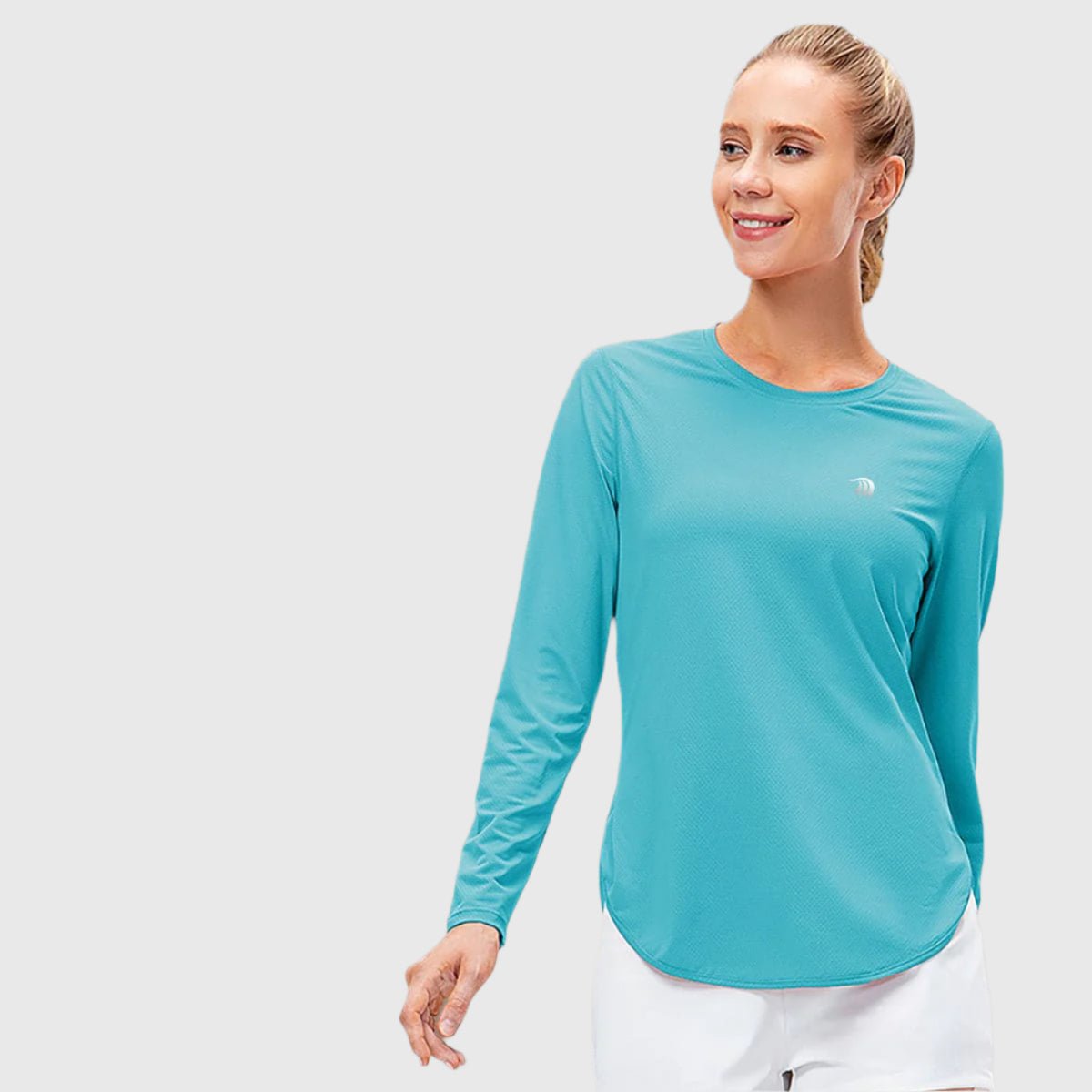 Anniou women's blue UPF 50+ Long Sleeve Shirt 