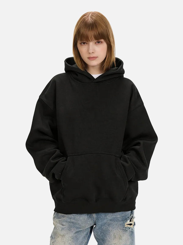 womens #black Heavyweight Air Layer Hoodie