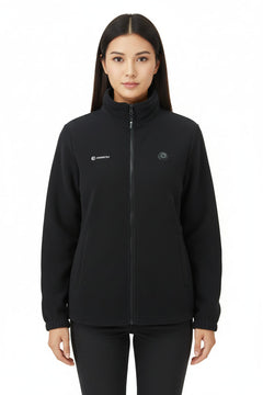 women's black heated fleece jacket