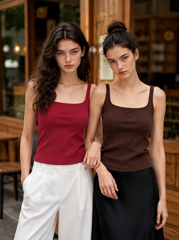 womens #brown Mulberry Silk Padded Camisole