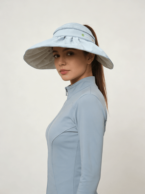 womens #lightblue Wide Brim Sun Visor Hats