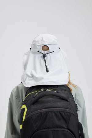 womens #lightgrey Fishing Hat of back