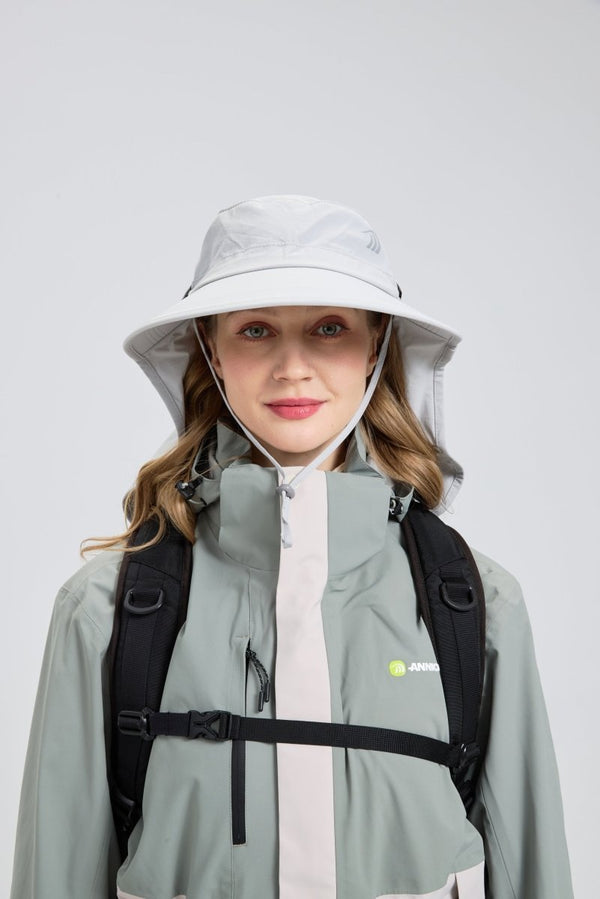 womens #lightgrey UPF50 Fishing Hat