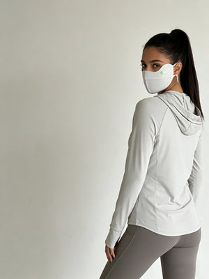 womens #lightgrey UV Protection Face Mask