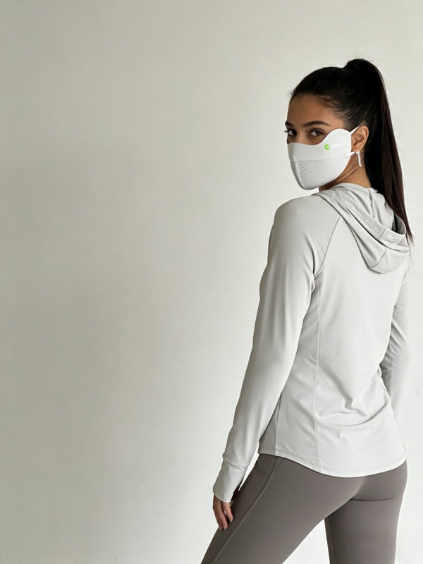 womens #lightgrey UV Protection Face Mask