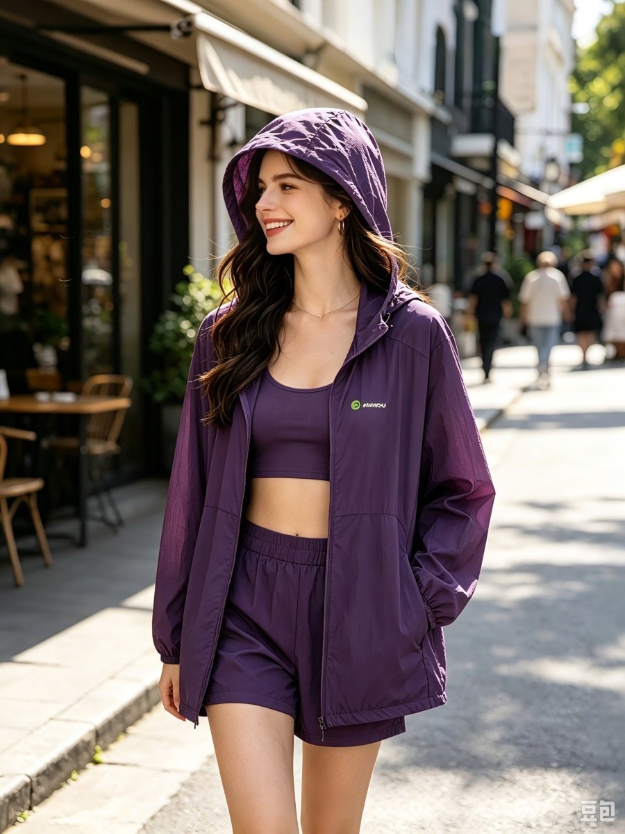 womens #purple Water Repellent UPF50 Sun Jacket