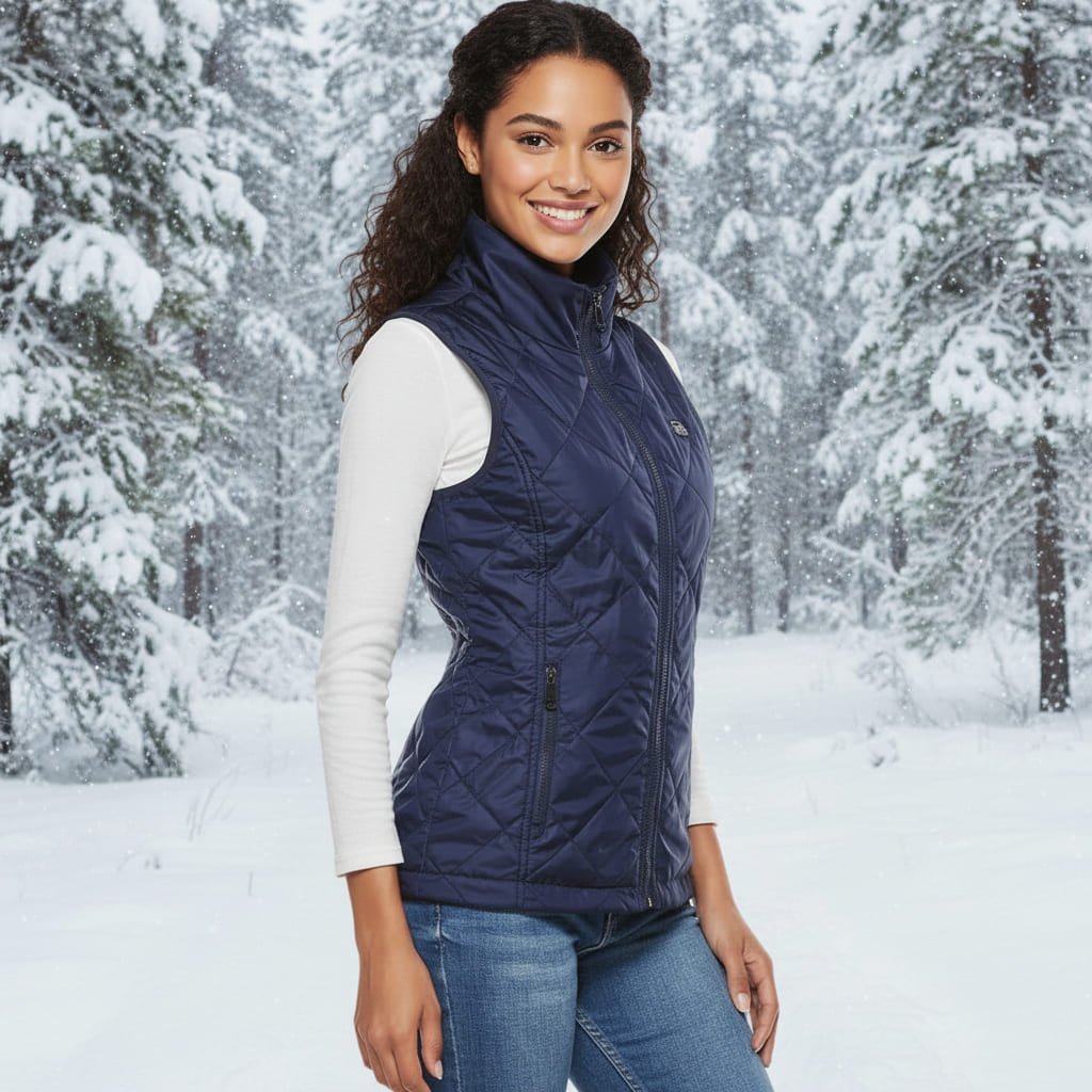 women's quilted heated vest