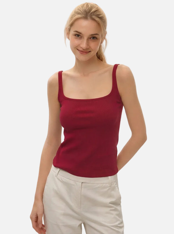 womens #red Mulberry Silk Padded Camisole
