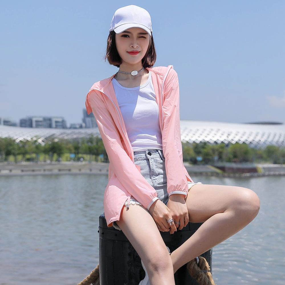 women's sun protection Trench Coat